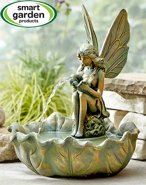 Large image of Smart Solar - Fairy Leaf Fountain Solar Water Feature