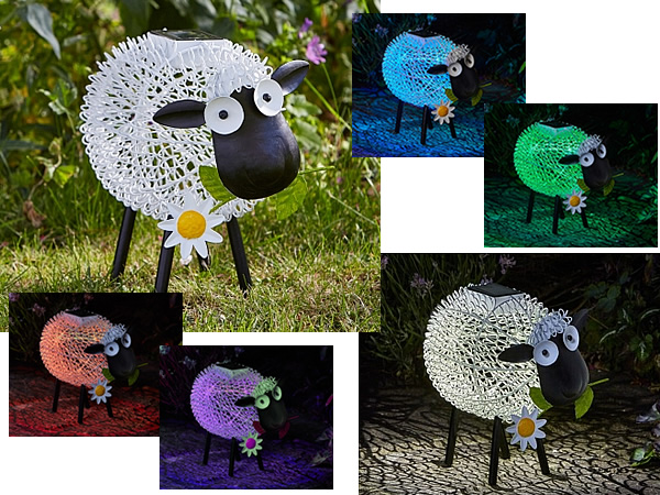 Large image of Smart Solar - Metal Solar Silhouette Dolly Sheep