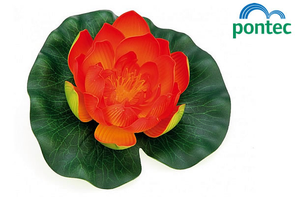 Large image of Pontec PondoLily - Orange - Artificial Water Lily