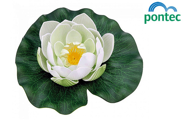 Large image of Pontec PondoLily - White - Artificial Water Lily