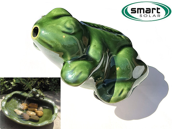 Large image of Smart Solar - Replacement Ceramic Frog Statue