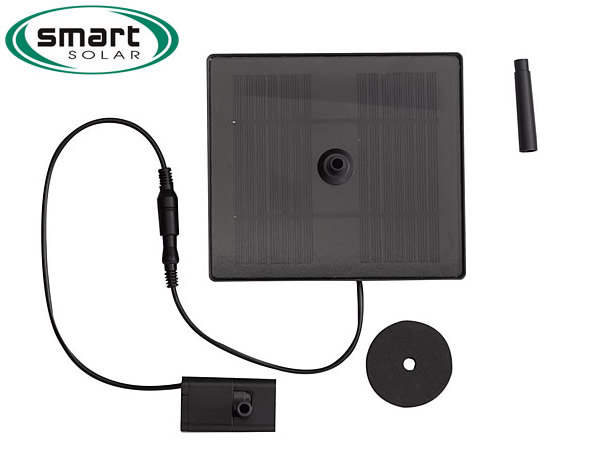 Large image of Smart Solar - 1.5W Standard 2-Tier Birdbath Pump and Panel Kit for Treetrunk - 2090PKS-1W5A-G
