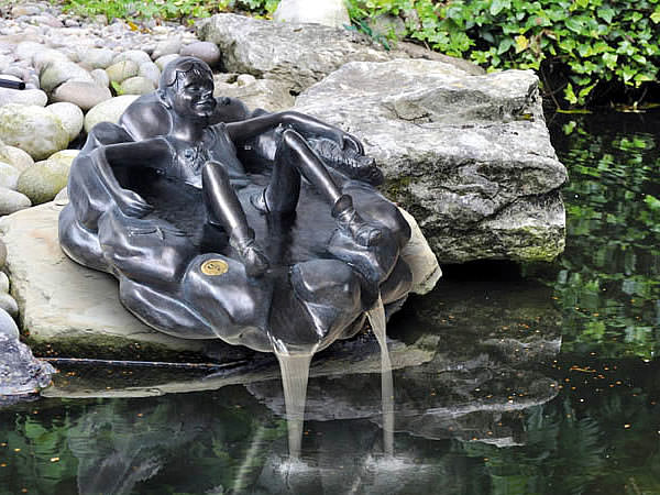 Large image of Cooling Off Pixie - Pond Ornament
