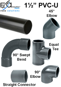 1½ Inch Solvent Weld Pipework and Fittings