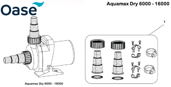 Oase Aquamax Dry 6000 - 16000 Pump Spare Parts