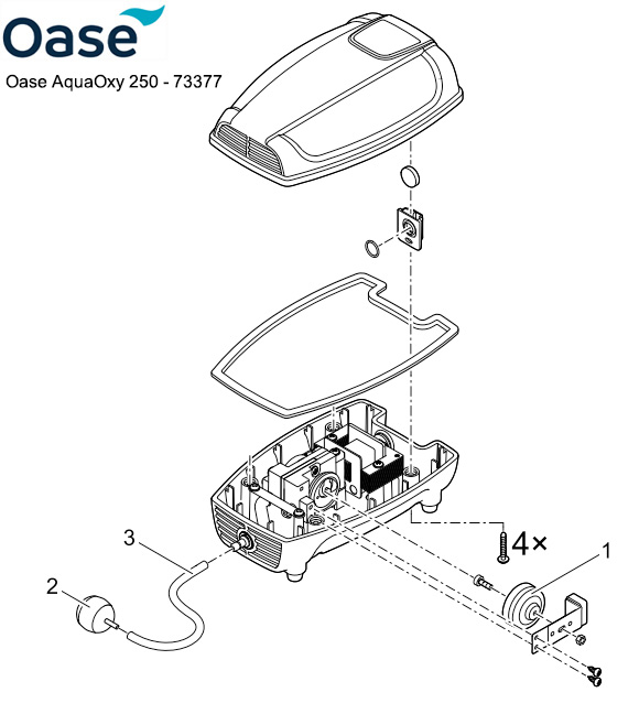 Oase AquaOxy 250 Air Pump Spare Parts