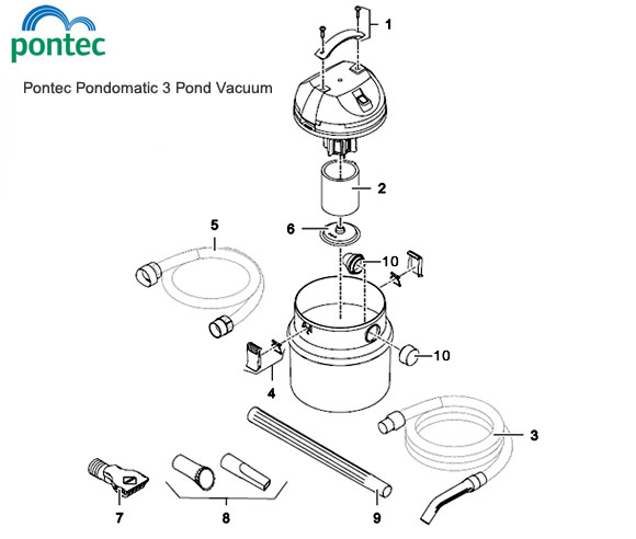 Pontec Pondomatic 3 Pond Vacuum Spare Parts