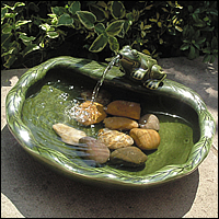 Frog Ceramic Water Feature