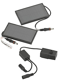 Smart Solar - Twin Cable Solar Pump and Twin Panel Kit for Umbrella Fountains - 2030PKS