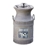 Milk Churn Solar Water Feature