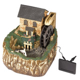 Water Mill Solar Water Feature