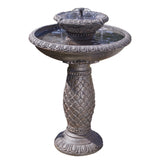 Versailles Tiered Solar Birdbath