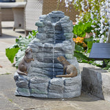 Smart Solar - Otter Falls Hybrid Solar Power Water Feature