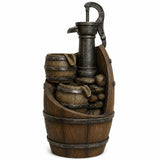 Whisky Barrels Solar Water Feature